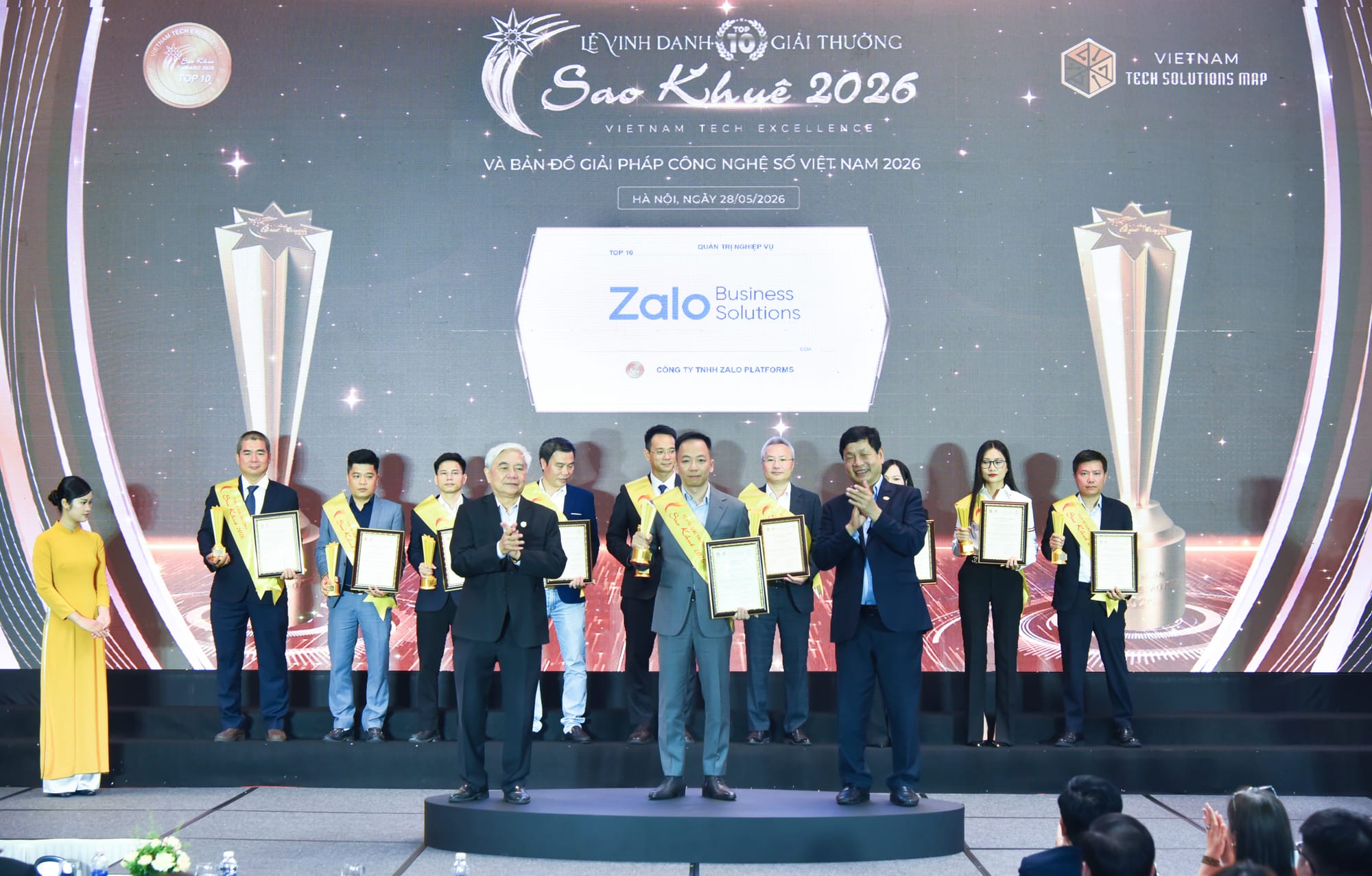 Zalo ghi dấu ấn với 2 giải thưởng Sao Khuê 2026